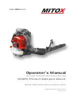 Preview for 1 page of Mitox 760BPX Premium Operator'S Manual