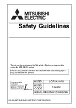 Mitsubishi Electric 13J240 Safety Manuallines preview