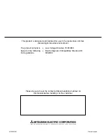 Preview for 15 page of Mitsubishi Electric 250MYA Installation Manual