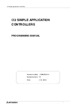 Preview for 3 page of Mitsubishi Electric a2 Series Programming Manual