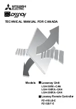 Mitsubishi Electric Lossnay PZ-41SLB-E Technical Manual preview