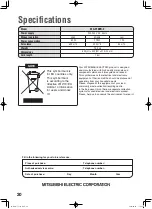 Preview for 20 page of Mitsubishi Electric MA-E100R-E Instruction Manual