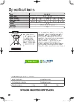 Preview for 20 page of Mitsubishi Electric MA-E85R-E Instruction Manual