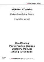 Preview for 1 page of Mitsubishi Electric MELSEC ST Series Installation Manual