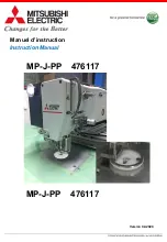 Preview for 1 page of Mitsubishi Electric MP-J-PP Instruction Manual