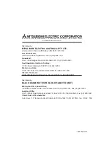 Preview for 10 page of Mitsubishi Electric MR-385R Operating Instructions Manual