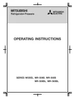 Mitsubishi Electric MR-508B Series Operating Instructions Manual preview