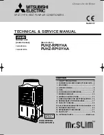 Preview for 1 page of Mitsubishi Electric Mr. Slim PUHZ-RP8YHA Technical & Service Manual