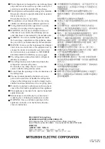 Preview for 84 page of Mitsubishi Electric MR-WX52D Operating Instructions Manual