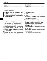 Preview for 2 page of Mitsubishi Electric PVA-A12AA7 Operation Manual