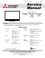 Preview for 1 page of Mitsubishi Electric Unisen LT-40164 Service Manual