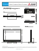 Mitsubishi Electric Unisen LT-46153 Dimensions preview