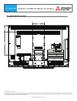 Preview for 2 page of Mitsubishi Electric Unisen LT-46153 Dimensions