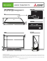 Preview for 1 page of Mitsubishi Electric WD-60C9 Specifications