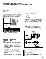 Preview for 21 page of Mitsubishi Electric WS-55815 Owner'S Manual