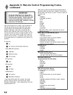 Preview for 84 page of Mitsubishi Electric WS-55815 Owner'S Manual