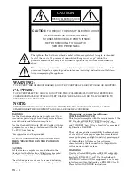 Preview for 2 page of Mitsubishi Electric XL5980LU User Manual