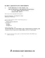 Preview for 61 page of Mitsubishi Heavy Industries ESA30E series User Manual