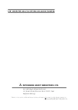 Preview for 167 page of Mitsubishi Heavy Industries FDC1000KXZXE1 Service Manual