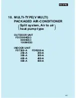 Mitsubishi Heavy Industries FDC1008HES3 User Manual preview