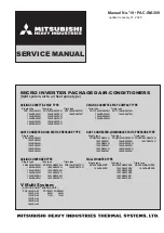 Preview for 1 page of Mitsubishi Heavy Industries FDC100VNA-W Service Manual