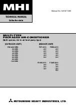 Mitsubishi Heavy Industries FDCA Series Technical Manual preview