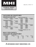 Mitsubishi Heavy Industries FDCVA SERIES Technical Manual preview