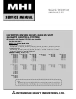 Preview for 1 page of Mitsubishi Heavy Industries FDE112KXE6A Service Manual