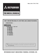 Preview for 1 page of Mitsubishi Heavy Industries FDT112KXZE1 Technical Manual