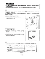 Preview for 15 page of Mitsubishi Heavy Industries MGE1801 Owner'S Manual