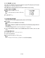 Preview for 19 page of Mitsubishi Heavy Industries MGE1801 Owner'S Manual