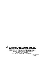 Preview for 127 page of Mitsubishi Heavy Industries MGE1801 Owner'S Manual