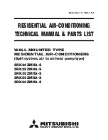 Preview for 1 page of Mitsubishi Heavy Industries SRC20ZMX-SA Technical Manual & Parts List