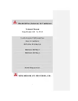 Preview for 1 page of Mitsubishi Heavy Industries SRC25QA-S Technical Manual