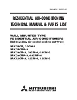 Mitsubishi Heavy Industries SRK05CM Technical Manual & Parts List preview