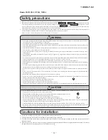 Preview for 34 page of Mitsubishi Heavy Industries SRK05CM Technical Manual & Parts List