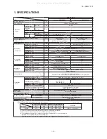 Preview for 6 page of Mitsubishi Heavy Industries SRK10CRS-S Technical Manual & Parts Lists