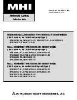 Mitsubishi Heavy Industries SRK56CE-S1 Technical Manual preview