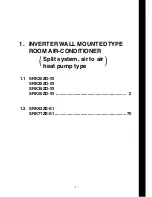 Preview for 3 page of Mitsubishi Heavy Industries SRK56CE-S1 Technical Manual