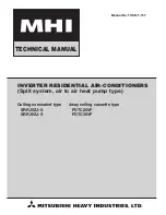 Preview for 1 page of Mitsubishi Heavy Industries SRR25ZJ-S Technical Manual