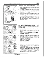 Preview for 789 page of Mitsubishi 1989 Galant Service Manual