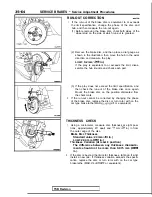 Preview for 1185 page of Mitsubishi 1989 Galant Service Manual