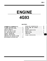 Preview for 233 page of Mitsubishi 4G1 series Service Manual