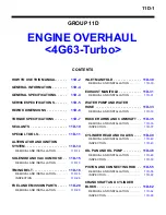 Mitsubishi 4g63 Service Manual preview