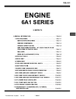 Mitsubishi 6A1 series User Manual preview