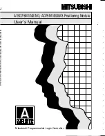 Preview for 1 page of Mitsubishi A1SD75M1 User Manual