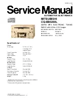 Mitsubishi CQ-EB0260L Service Manual preview