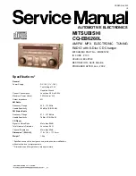 Mitsubishi CQ-EB6260L Service Manual preview