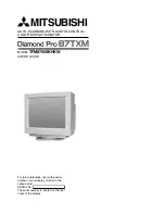 Mitsubishi Diamond Pro 87TXM User Manual preview