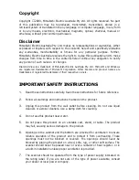 Preview for 6 page of Mitsubishi DIAMOND VIEW DV1248ST User Manual